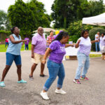 RHD faculty and wister street participants dancing together